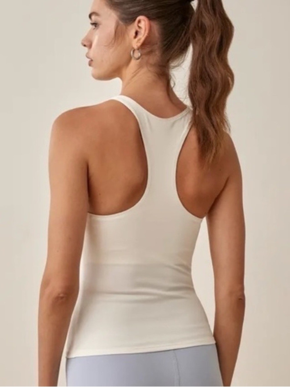 Reformation Whitney Ecomove Tank Cream Size Small - Picture 2 of 7